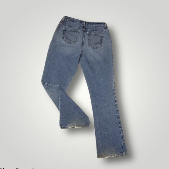 Boot Cut Stretch Light Medium Wash Jeans Womens Size 6A - Picture 4 of 8